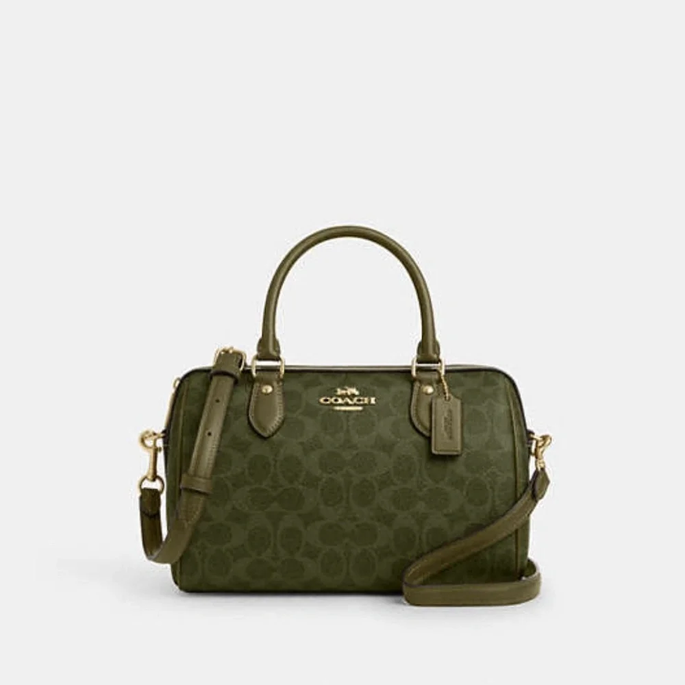 Rowan Satchel Bag In Signature Canvas - Picture 2 of 3